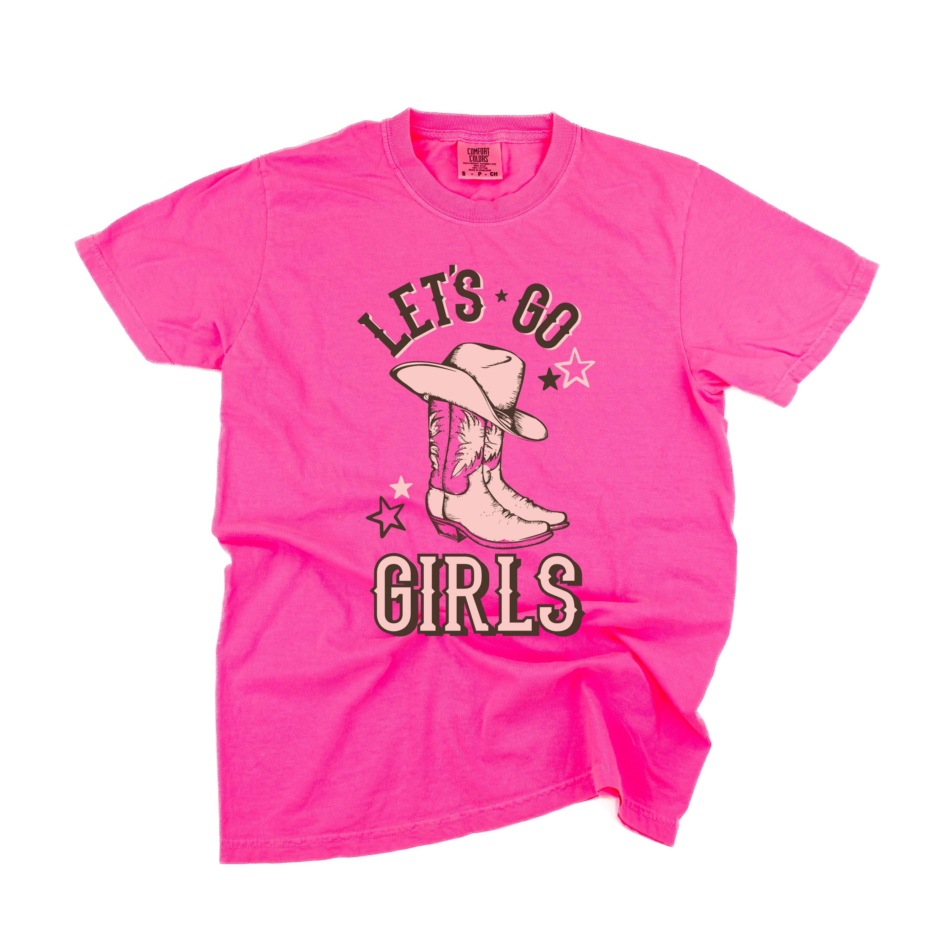 Let's Go Girls - (Cowgirl) - SHORT SLEEVE COMFORT COLORS TEE Little Mama Shirt Shop