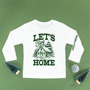 Let's Stay Home (sd) - Child LONG SLEEVE Tee Little Mama Shirt Shop