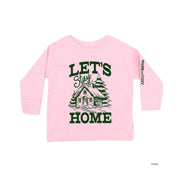 Let's Stay Home (sd) - Child LONG SLEEVE Tee Little Mama Shirt Shop