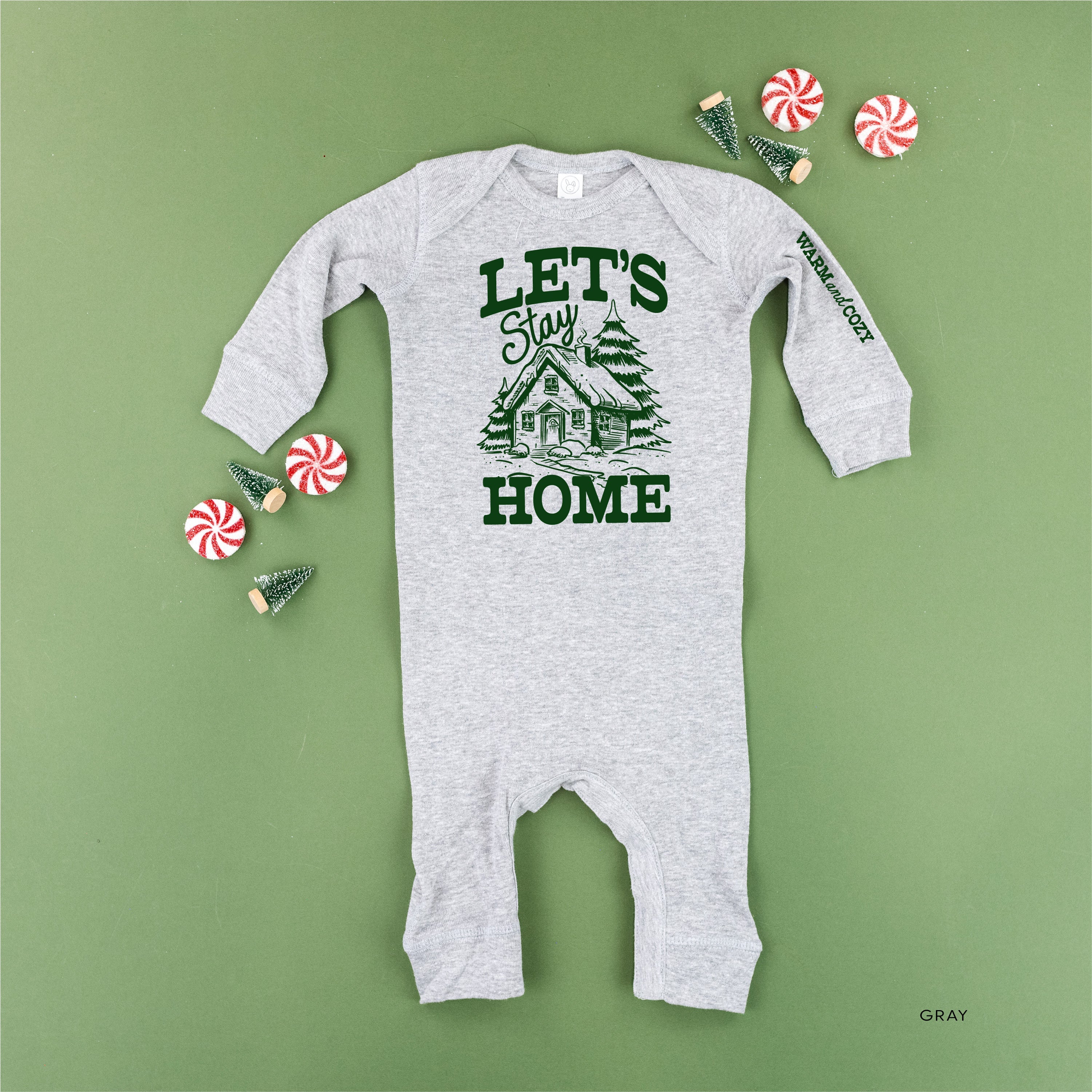 Let's Stay Home (sd) - Baby Sleeper Little Mama Shirt Shop