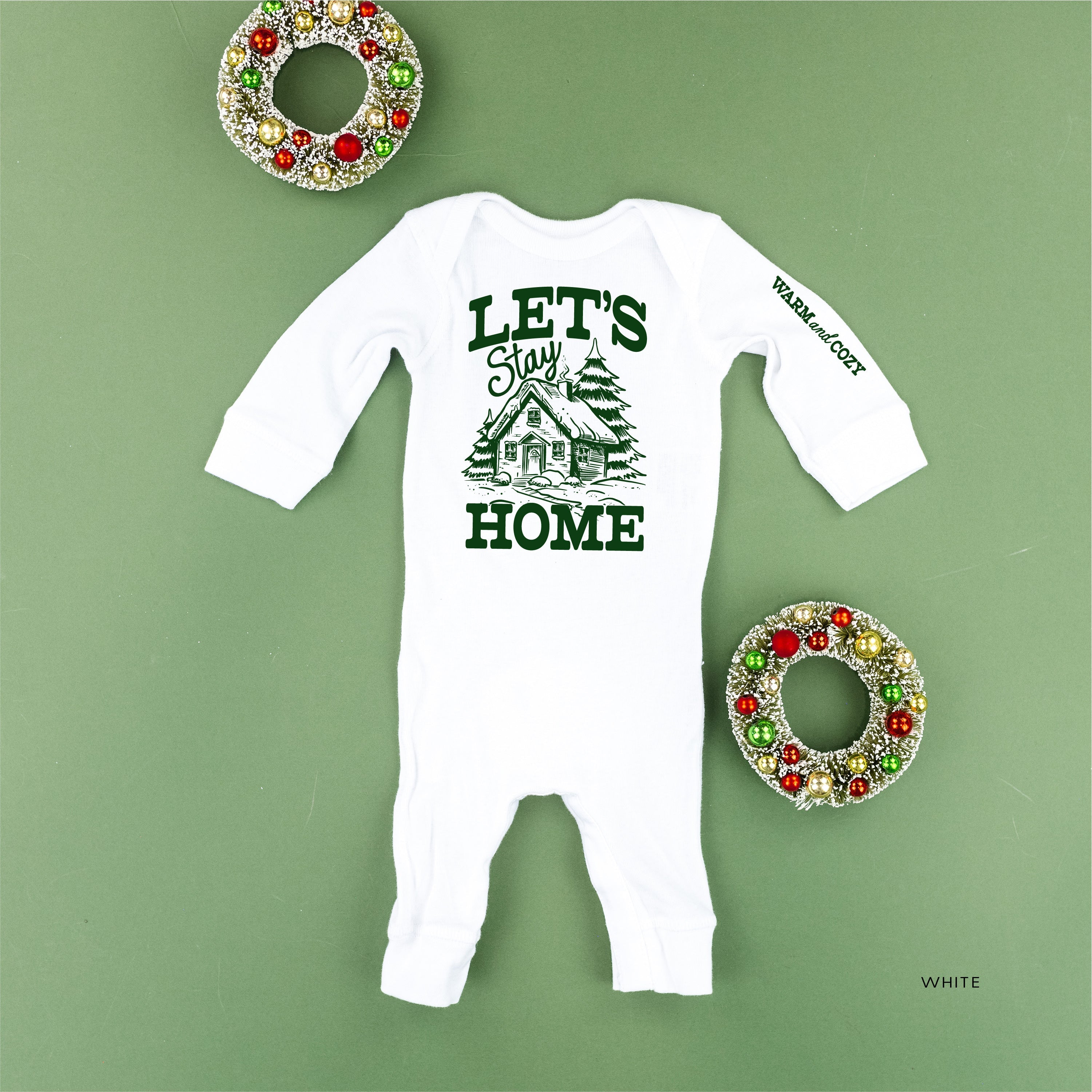 Let's Stay Home (sd) - Baby Sleeper Little Mama Shirt Shop
