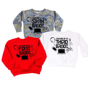 Leveling Up To (Choose Your Grade) - Child Sweater Little Mama Shirt Shop