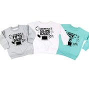 Leveling Up To (Choose Your Grade) - Child Sweater Little Mama Shirt Shop