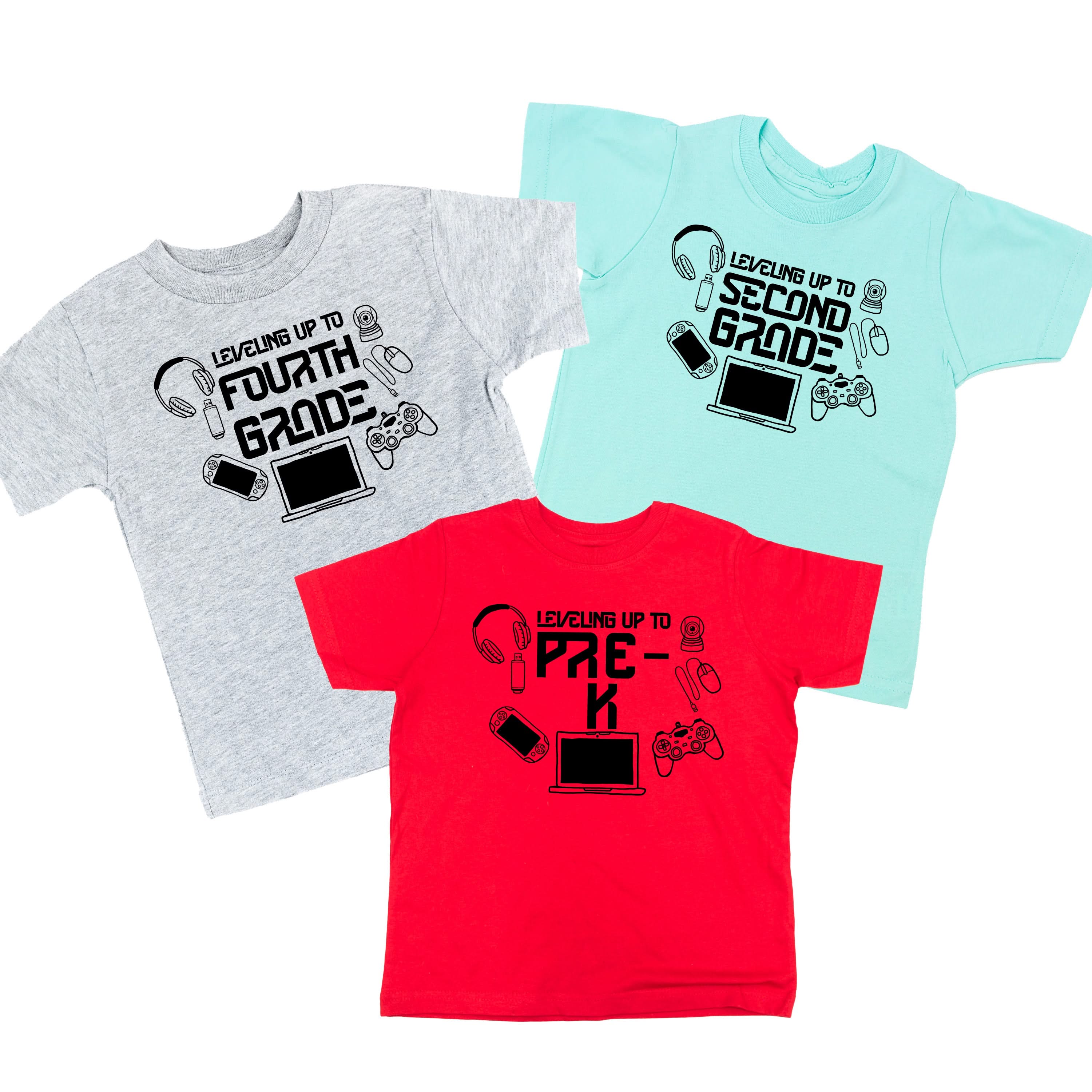 Leveling Up To (Choose Your Grade) - Child Tee