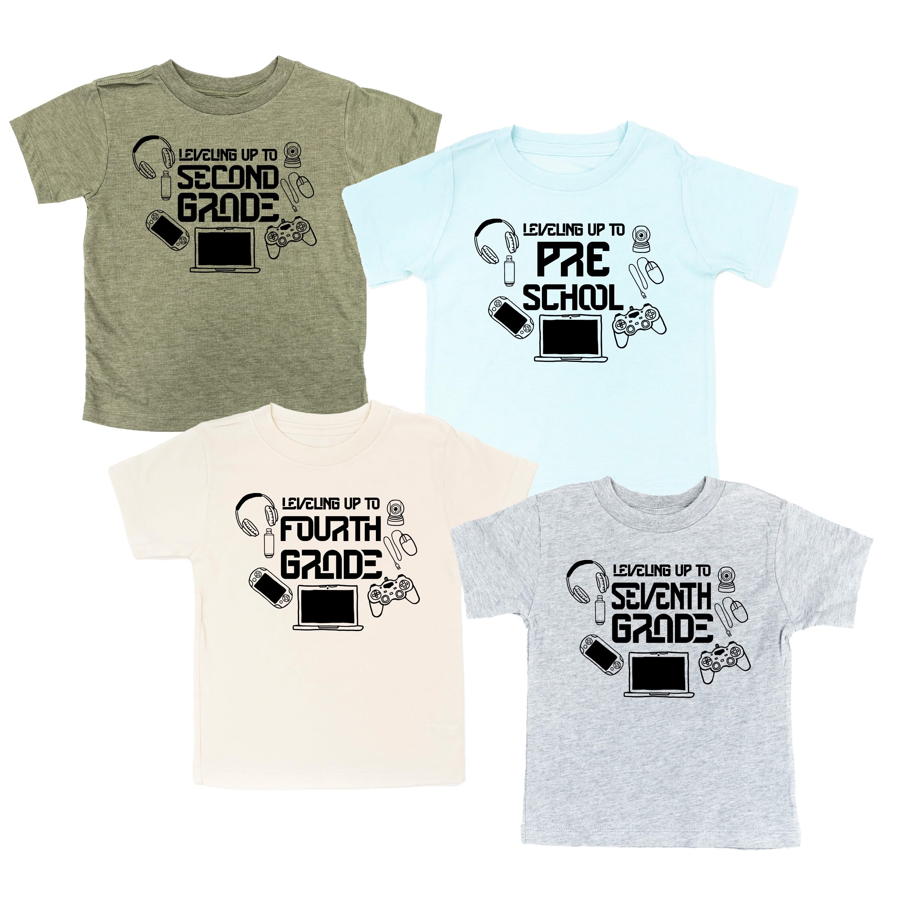 Leveling Up To (Choose Your Grade) - Child Tee Little Mama Shirt Shop
