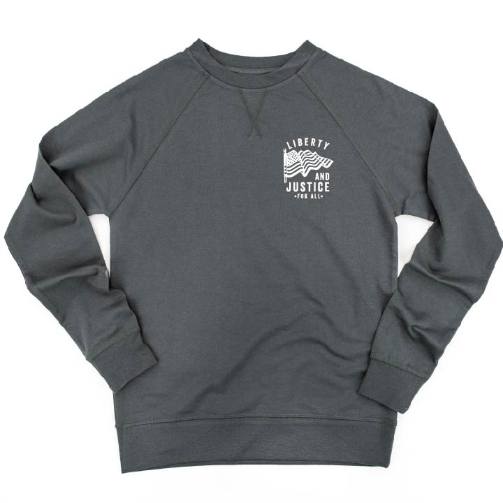 LIBERTY AND JUSTICE FOR ALL - Lightweight Pullover Sweater