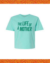 ✨ THE LIFE OF A MOTHER ✨ - Cropped Comfort Colors Tee Little Mama Shirt Shop LLC