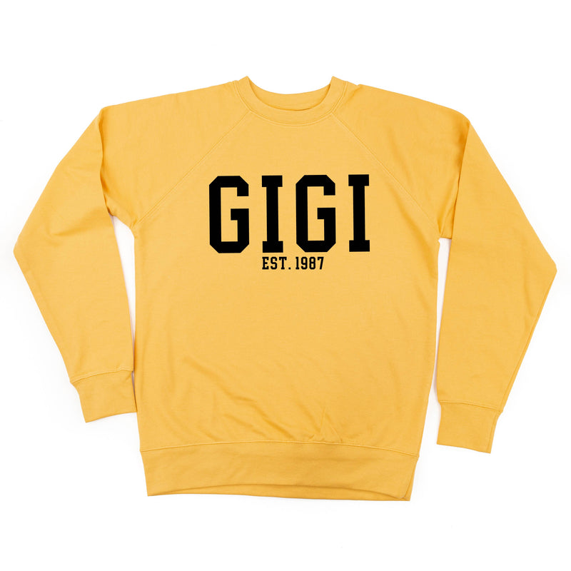 Gigi - EST. (Select Your Year) ﻿- Lightweight Pullover Sweater