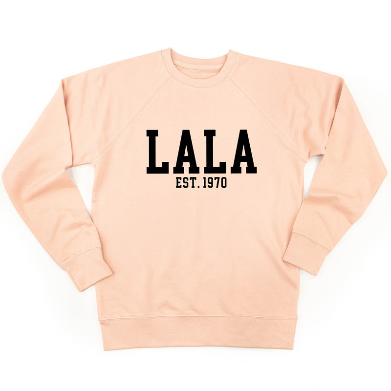Lala - EST. (Select Your Year) ﻿- Lightweight Pullover Sweater