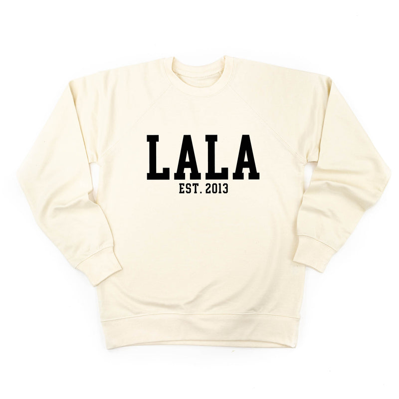 Lala - EST. (Select Your Year) ﻿- Lightweight Pullover Sweater