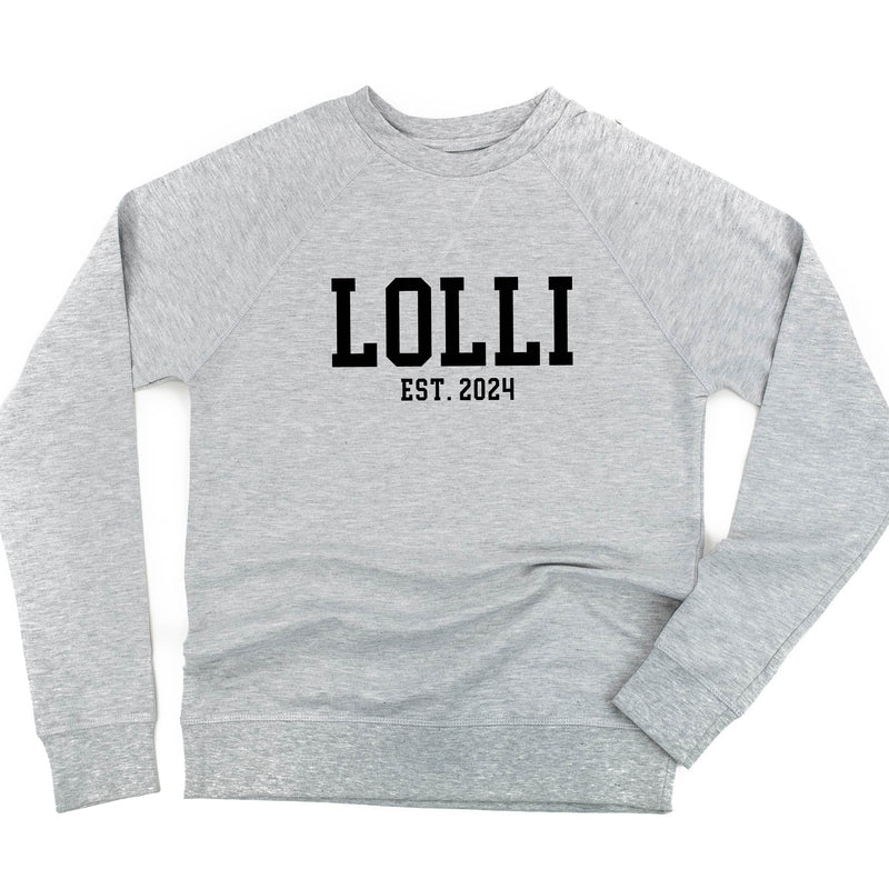 Lolli - EST. (Select Your Year) ﻿- Lightweight Pullover Sweater