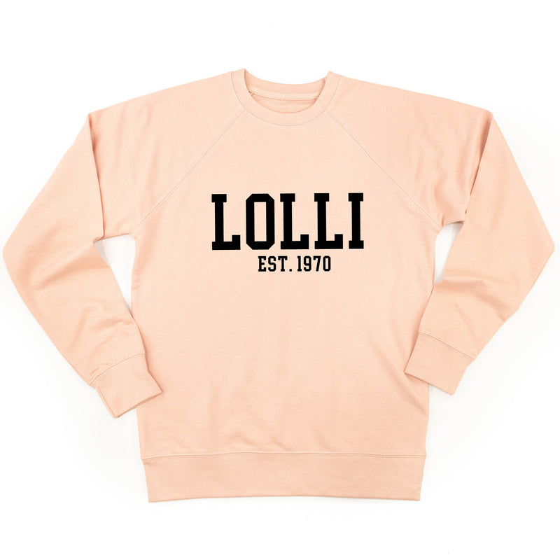 Lolli - EST. (Select Your Year) ﻿- Lightweight Pullover Sweater