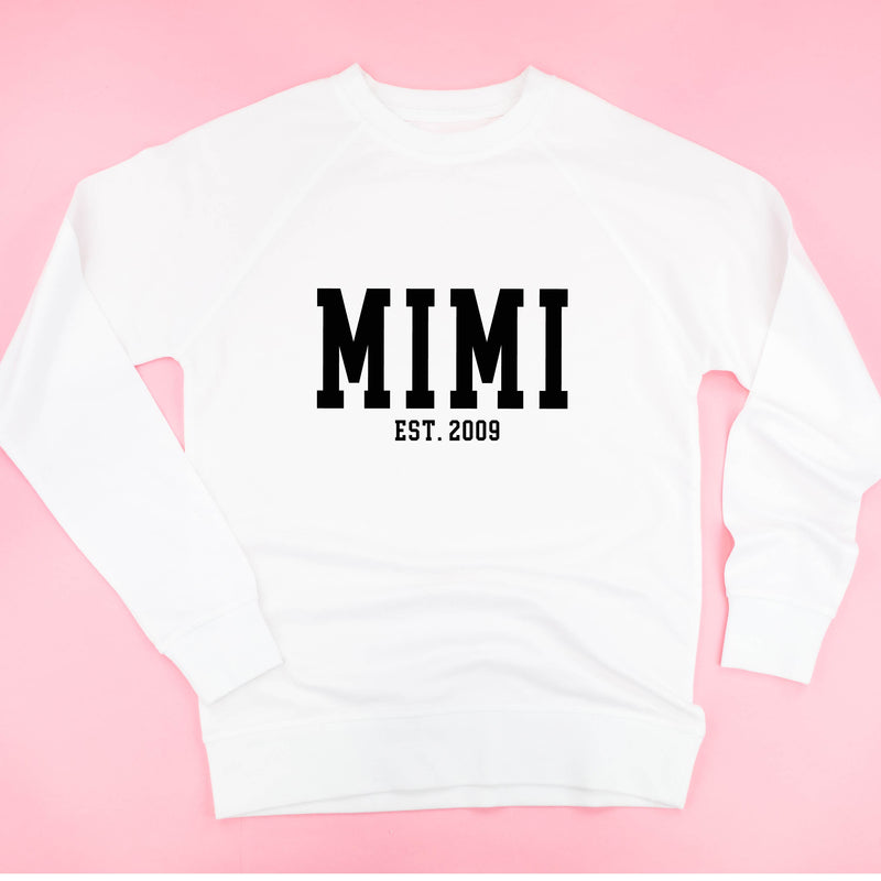 Mimi - EST. (Select Your Year) ﻿- Lightweight Pullover Sweater