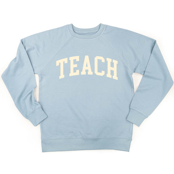lightweight_adult_sweater_teach_varsity_font_little_mama_shirt_shop