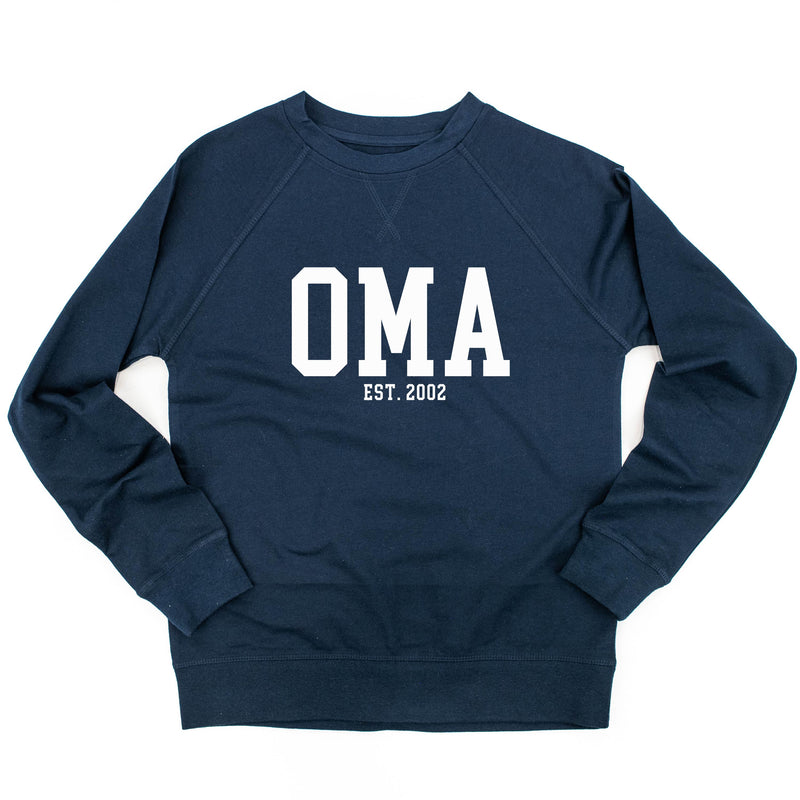 Oma - EST. (Select Your Year) ﻿- Lightweight Pullover Sweater
