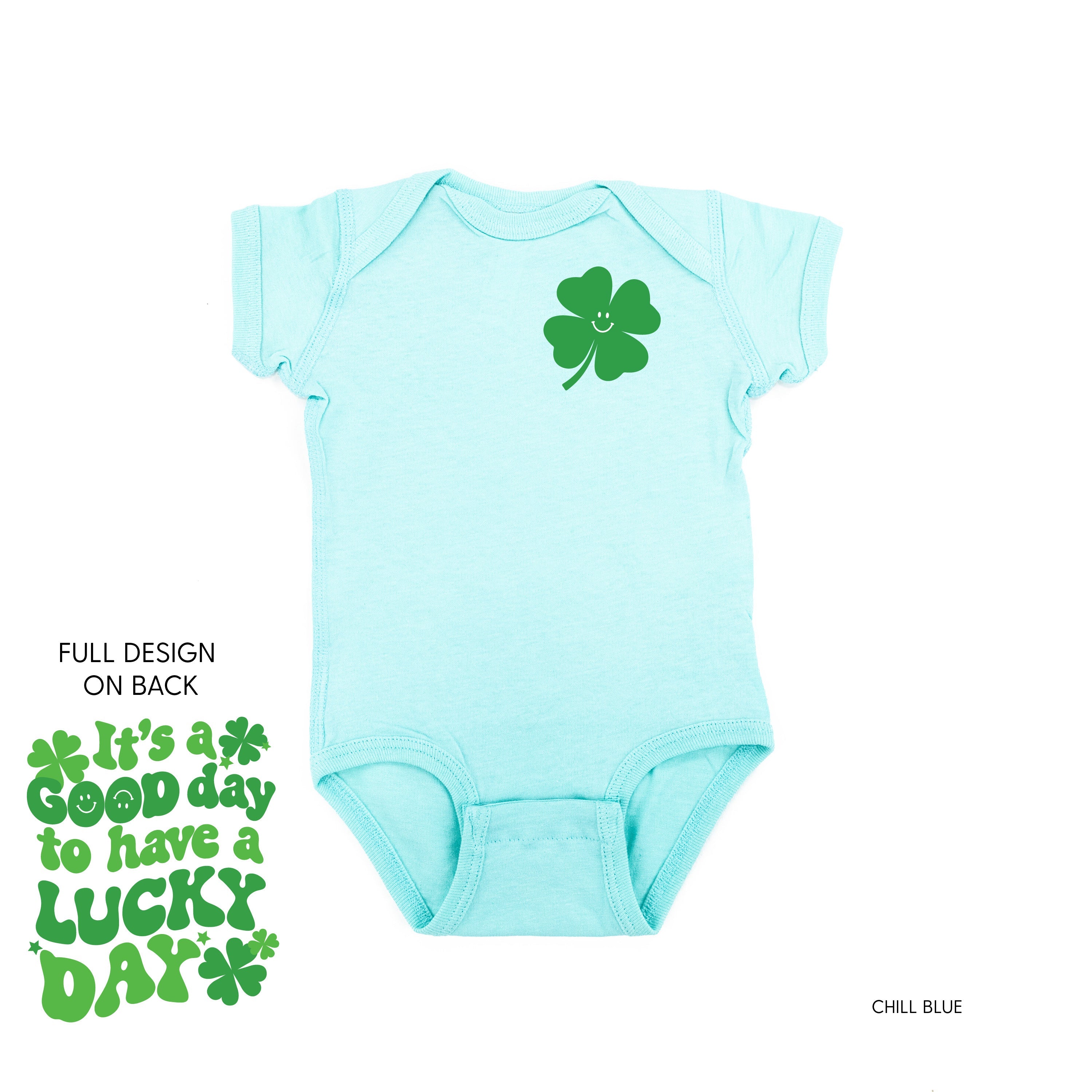Little Happy Shamrock - It's A Good Day To Have A Lucky Day (pf&b) - Infant Bodysuit/Tee Little Mama Shirt Shop