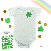 Little Happy Shamrock - It's A Good Day To Have A Lucky Day (pf&b) - Infant Bodysuit/Tee Little Mama Shirt Shop