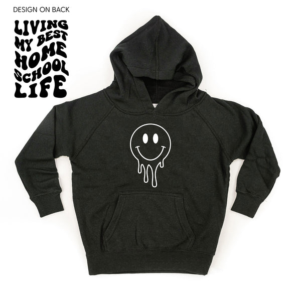 Living My Best Home School Life (w/ Full Melty Smiley) - Child Hoodie