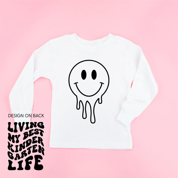 Living My Best Kindergarten Life (w/ Full Melty Smiley) - Long Sleeve Child Shirt