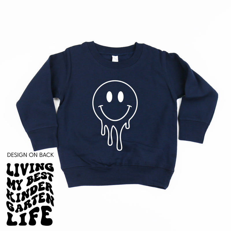 Living My Best Kindergarten Life (w/ Full Melty Smiley) - Child Sweater