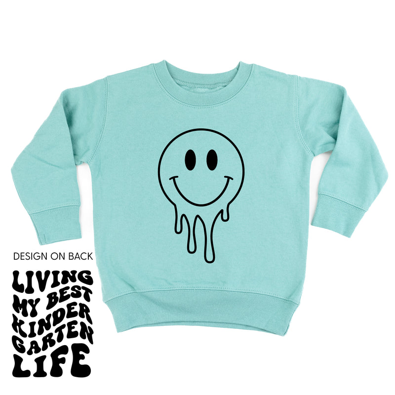 Living My Best Kindergarten Life (w/ Full Melty Smiley) - Child Sweater