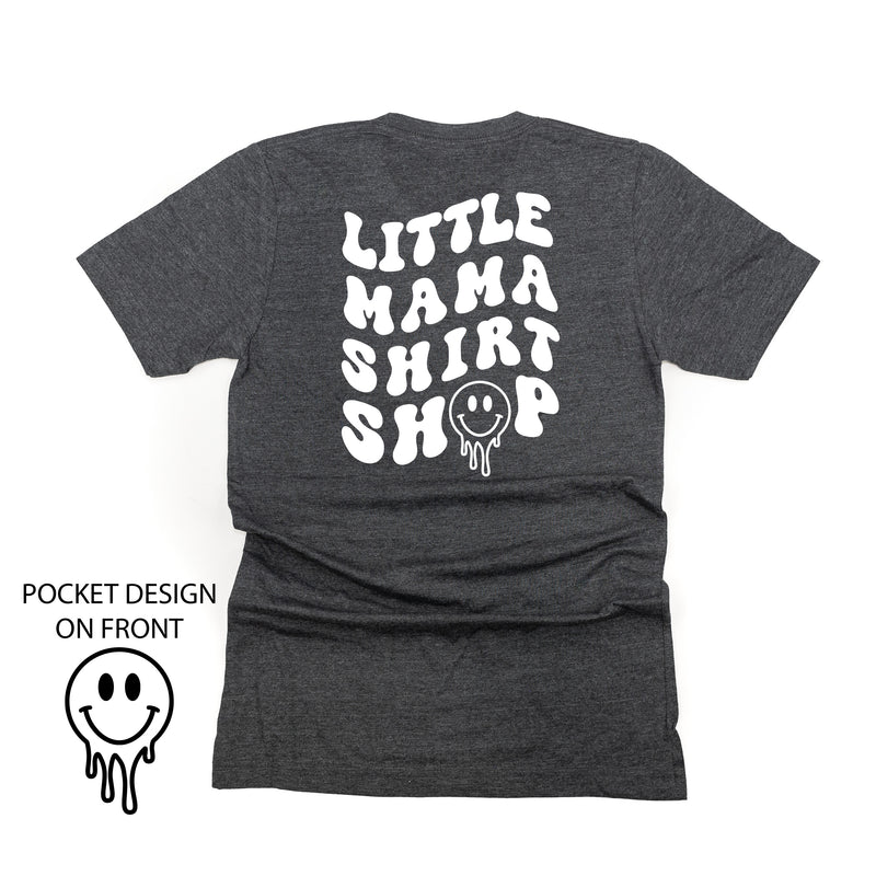 Little Mama Shirt Shop® MELTY Logo w/ Smiley Pocket - Unisex Tee