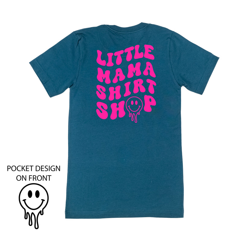 Little Mama Shirt Shop® MELTY Logo w/ Smiley Pocket - Unisex Tee