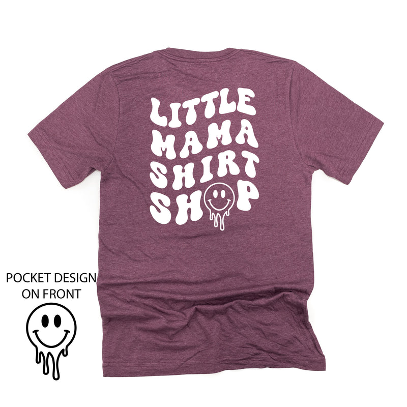 Little Mama Shirt Shop® MELTY Logo w/ Smiley Pocket - Unisex Tee