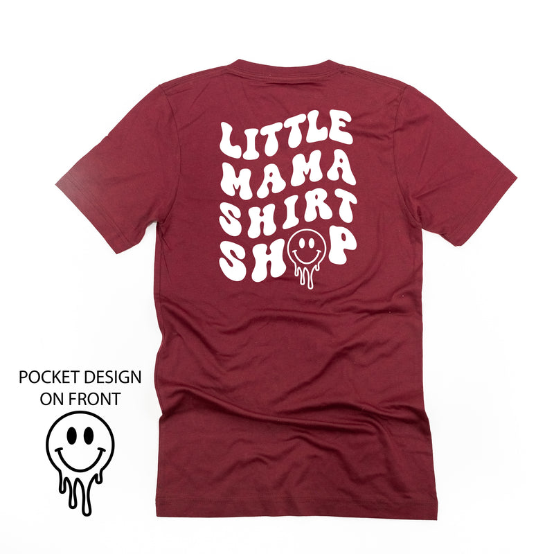 Little Mama Shirt Shop® MELTY Logo w/ Smiley Pocket - Unisex Tee