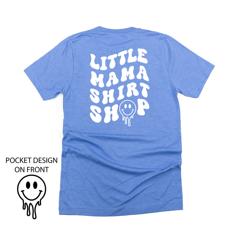 Little Mama Shirt Shop® MELTY Logo w/ Smiley Pocket - Unisex Tee