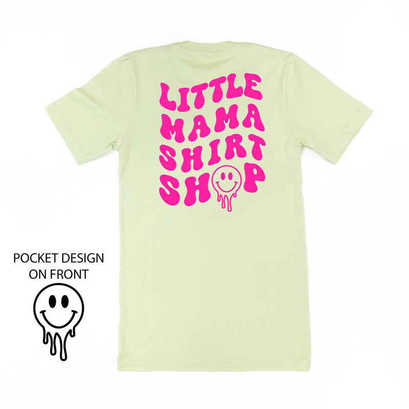 Little Mama Shirt Shop® MELTY Logo w/ Smiley Pocket - Unisex Tee