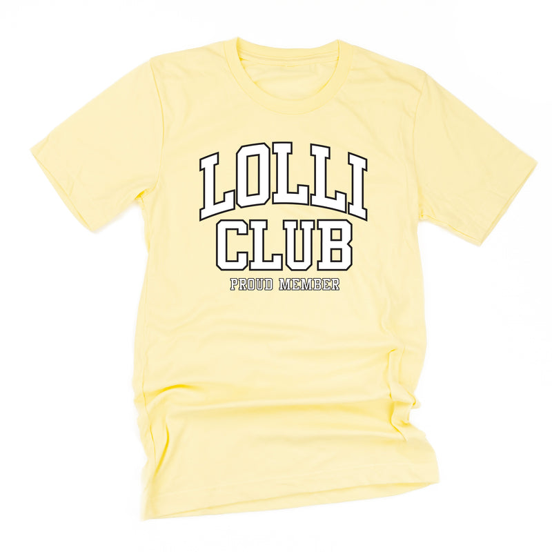 Varsity Style - LOLLI Club - Proud Member - Unisex Tee