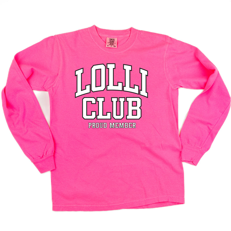 Varsity Style - LOLLI Club - Proud Member - LONG SLEEVE COMFORT COLORS TEE