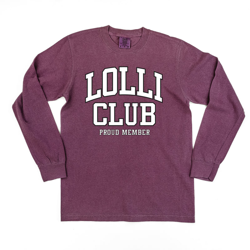 Varsity Style - LOLLI Club - Proud Member - LONG SLEEVE COMFORT COLORS TEE