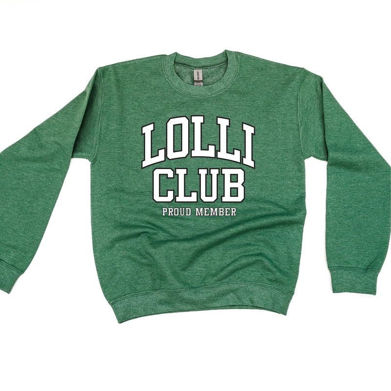 Varsity Style - LOLLI Club - Proud Member - BASIC FLEECE CREWNECK