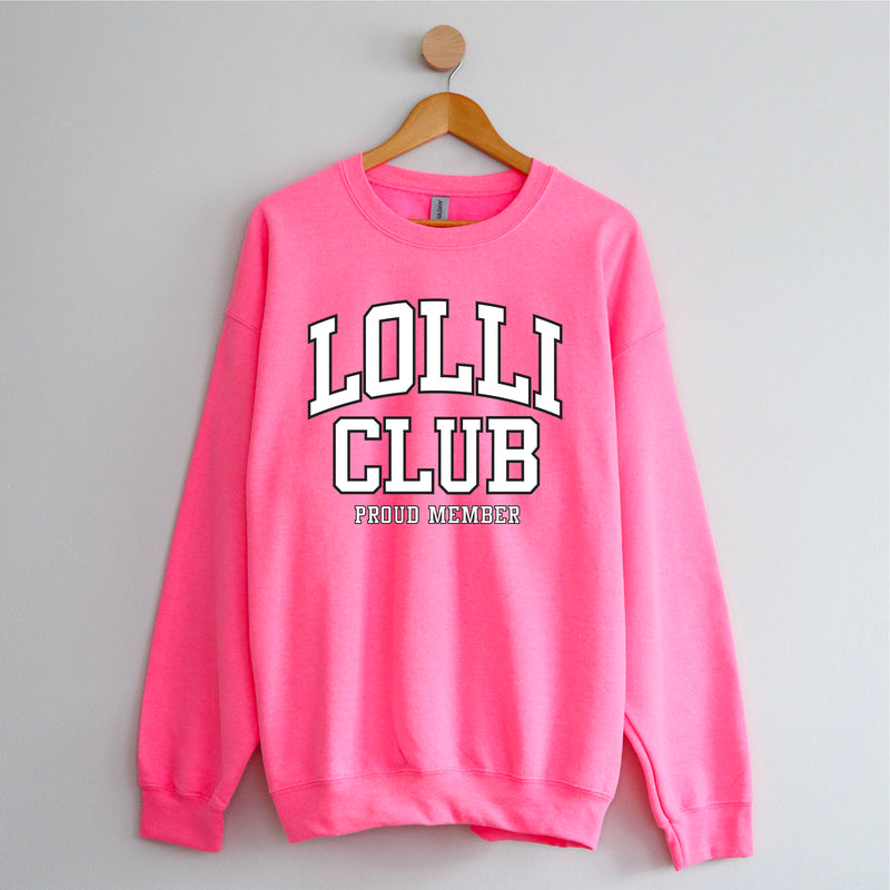 Varsity Style - LOLLI Club - Proud Member - BASIC FLEECE CREWNECK