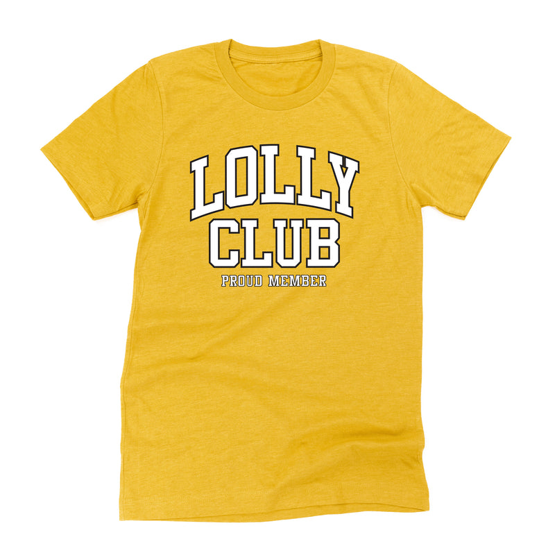 Varsity Style - LOLLY Club - Proud Member - Unisex Tee