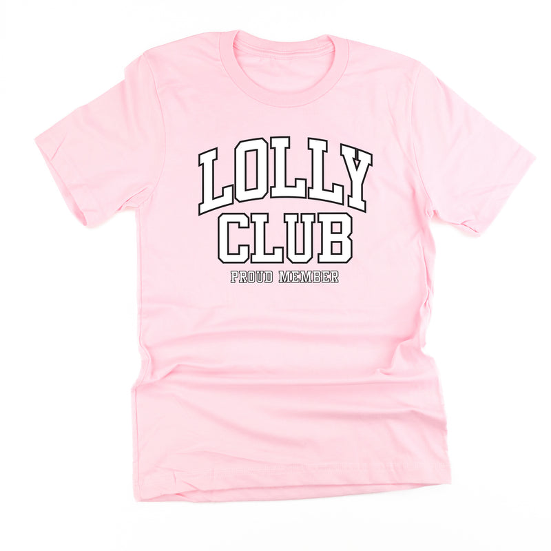 Varsity Style - LOLLY Club - Proud Member - Unisex Tee