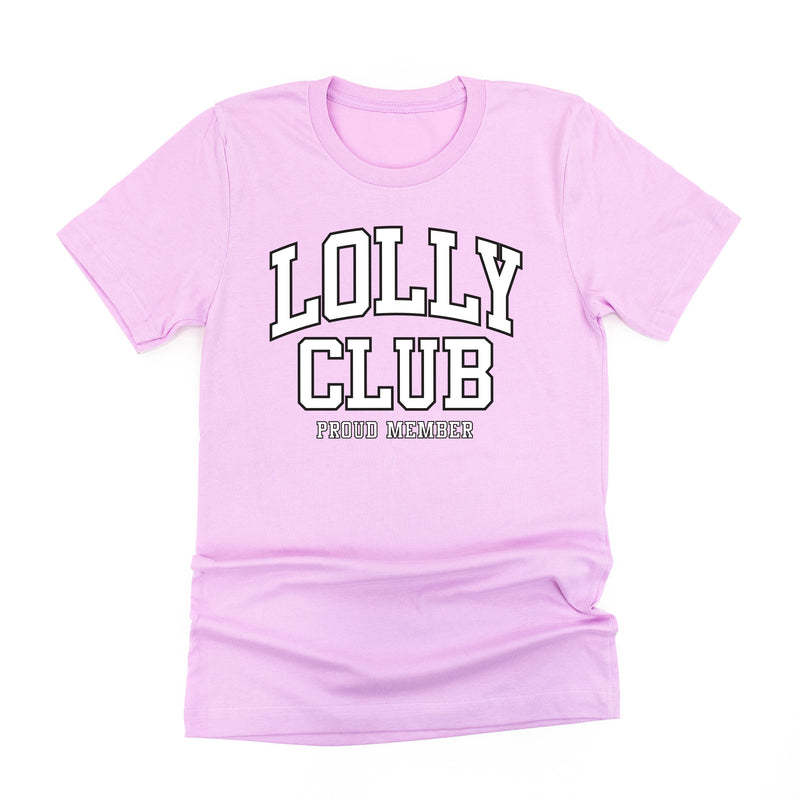 Varsity Style - LOLLY Club - Proud Member - Unisex Tee