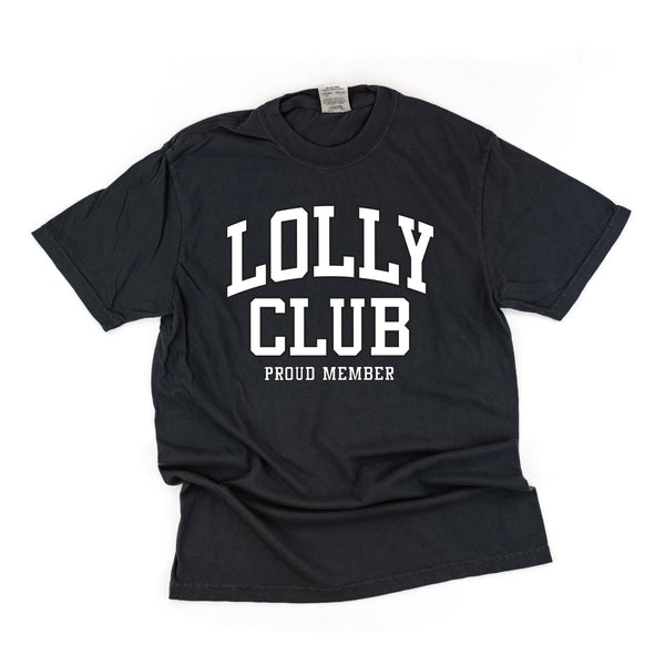 Varsity Style - LOLLY Club - Proud Member - SHORT SLEEVE COMFORT COLORS TEE