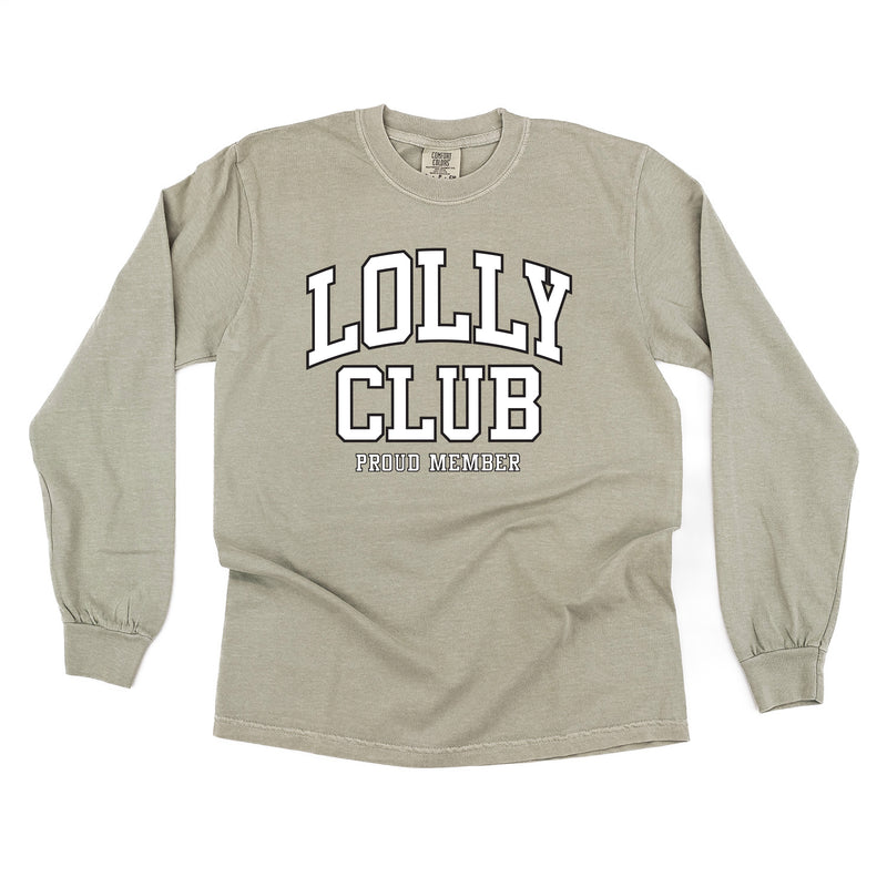 Varsity Style - LOLLY Club - Proud Member - LONG SLEEVE COMFORT COLORS TEE