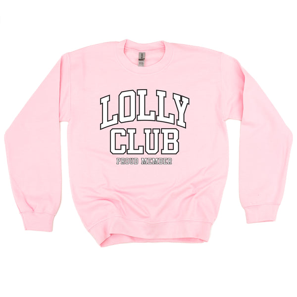 Varsity Style - LOLLY Club - Proud Member - BASIC FLEECE CREWNECK