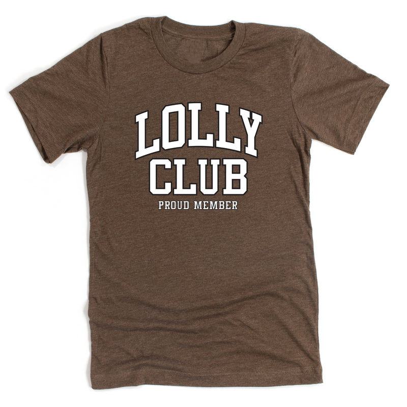 Varsity Style - LOLLY Club - Proud Member - Unisex Tee