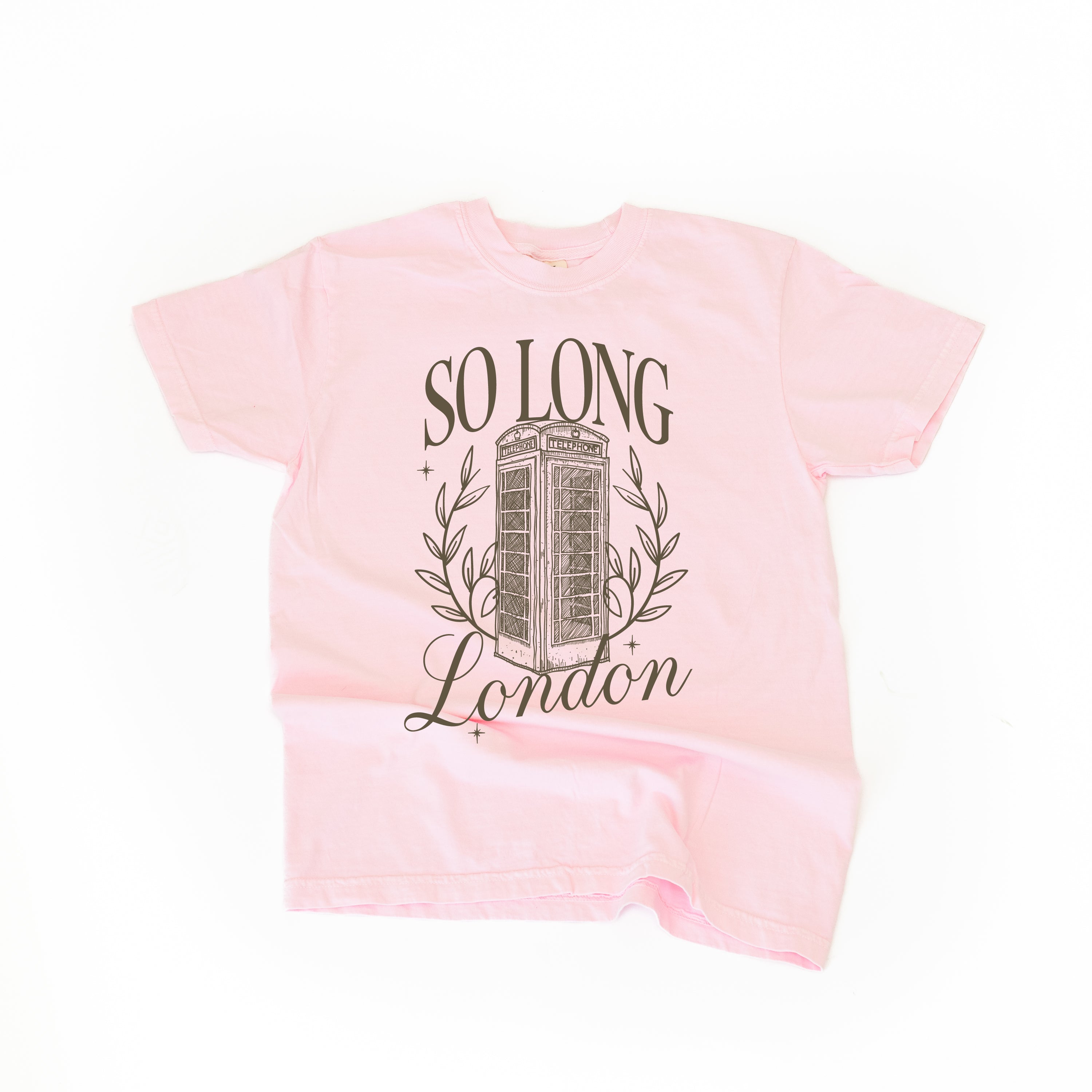 SO LONG LONDON - Short Sleeve Comfort Colors Little Mama Shirt Shop LLC