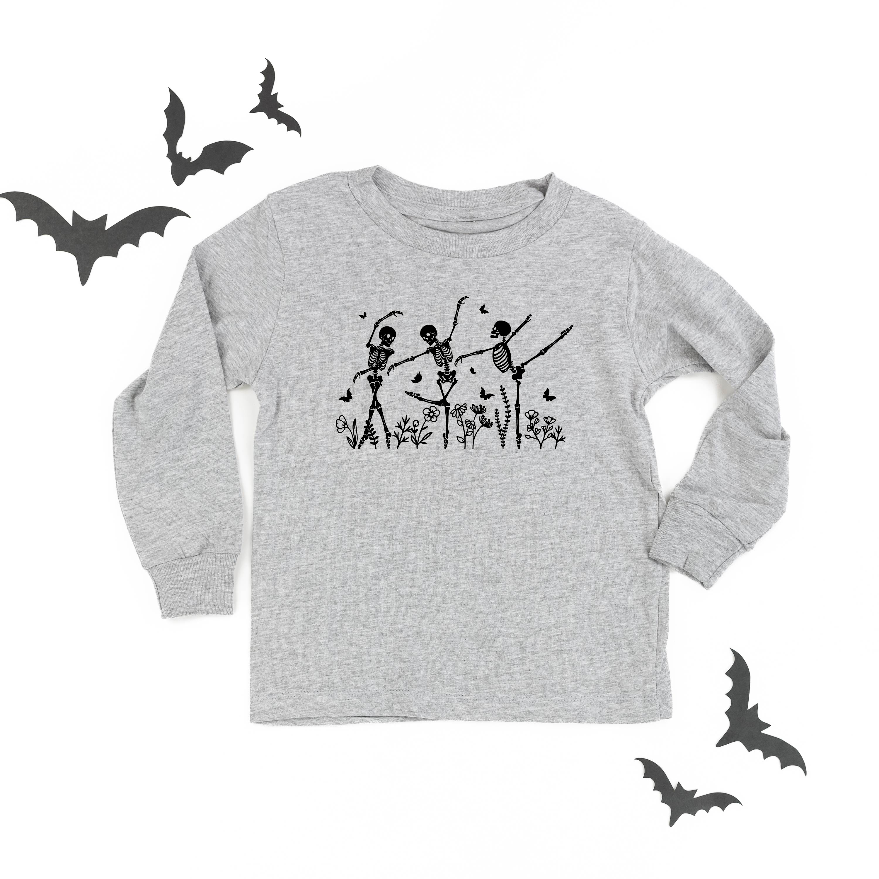 Ballerina Skellies - Child Long Sleeve Tee Little Mama Shirt Shop