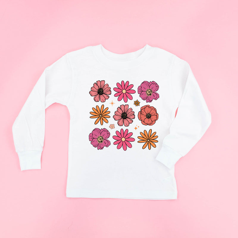 3x3 Spring Flowers - Long Sleeve Child Shirt