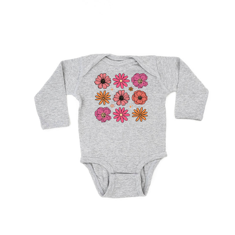3x3 Spring Flowers - Long Sleeve Child Shirt