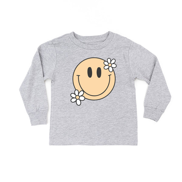 Big Smiley w/ Flowers - Long Sleeve Child Shirt