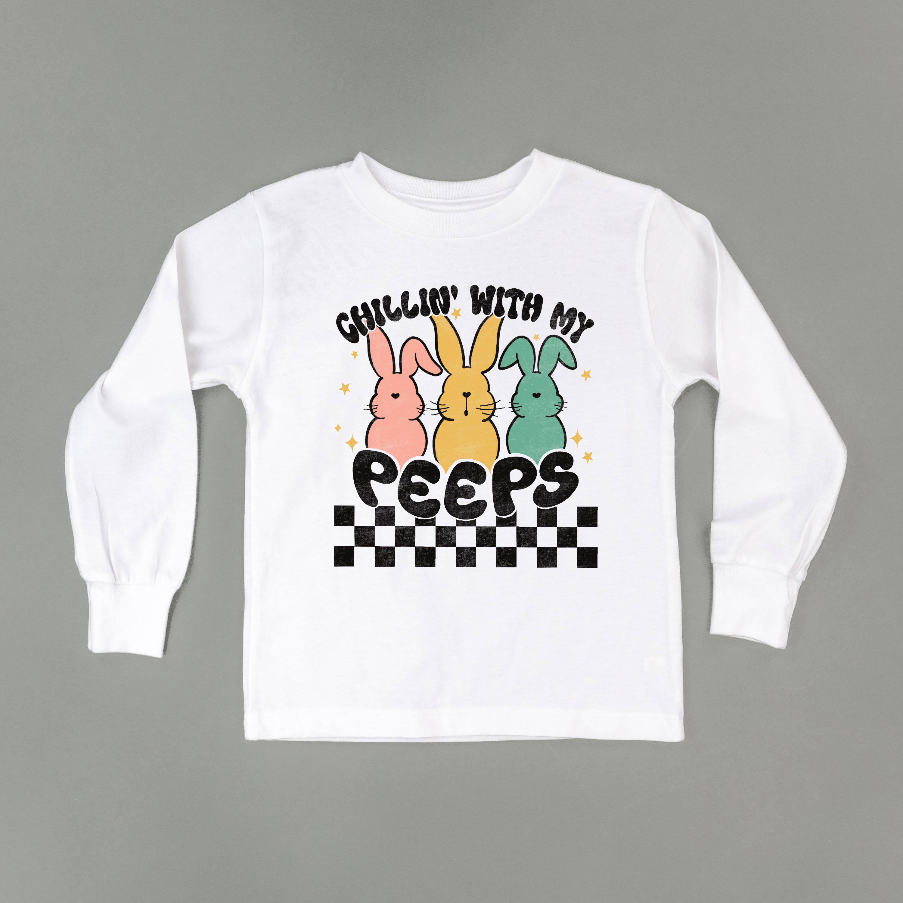 Chillin' With My Peeps - Child LONG SLEEVE Tee Little Mama Shirt Shop