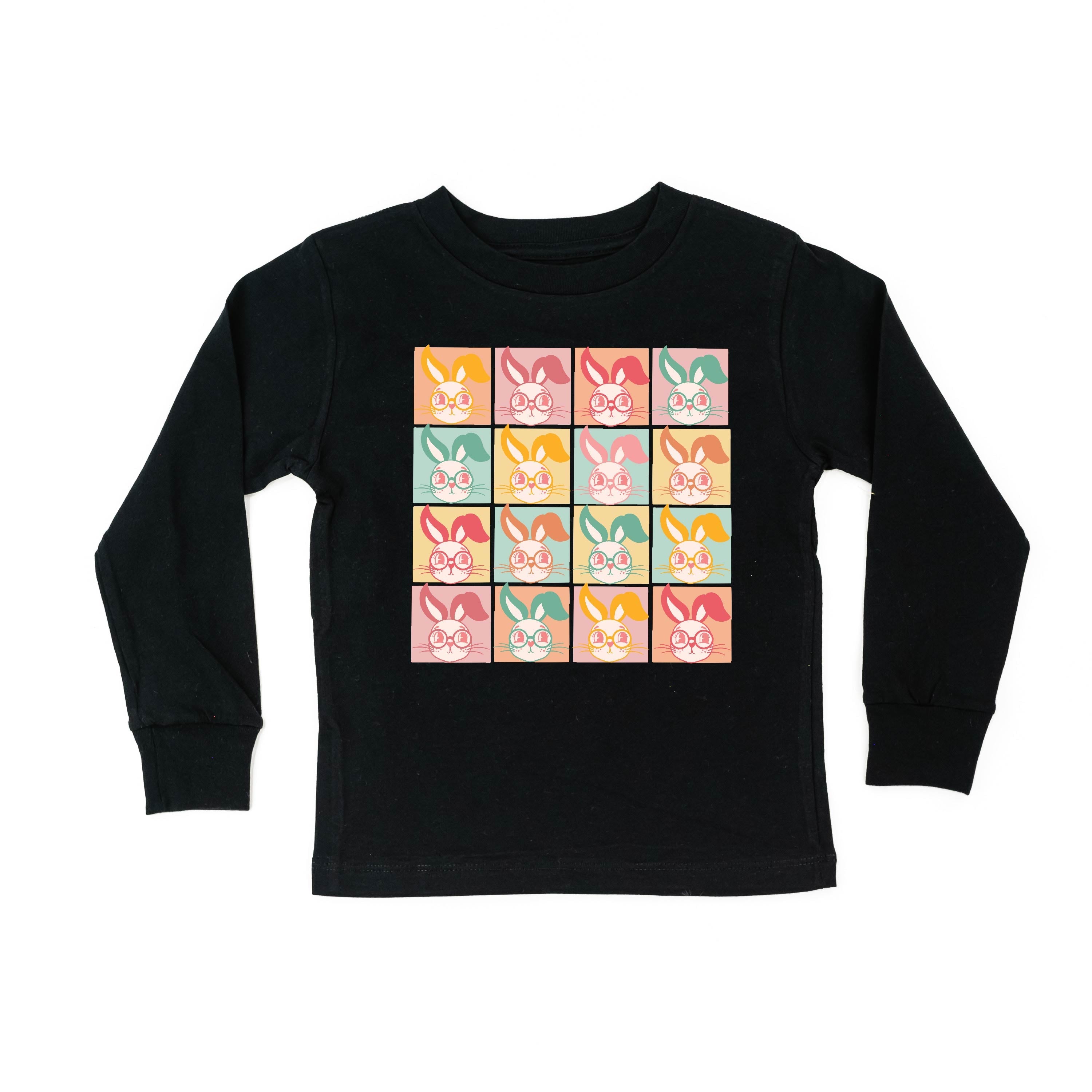 Clever Pastel Bunnies - Child LONG SLEEVE Tee Little Mama Shirt Shop